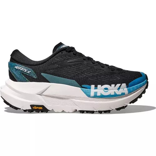 HOKA Mafate X Trail-Running Shoes - Men\'s, Black/Skyward Blue, NEW BOX SALE 2026