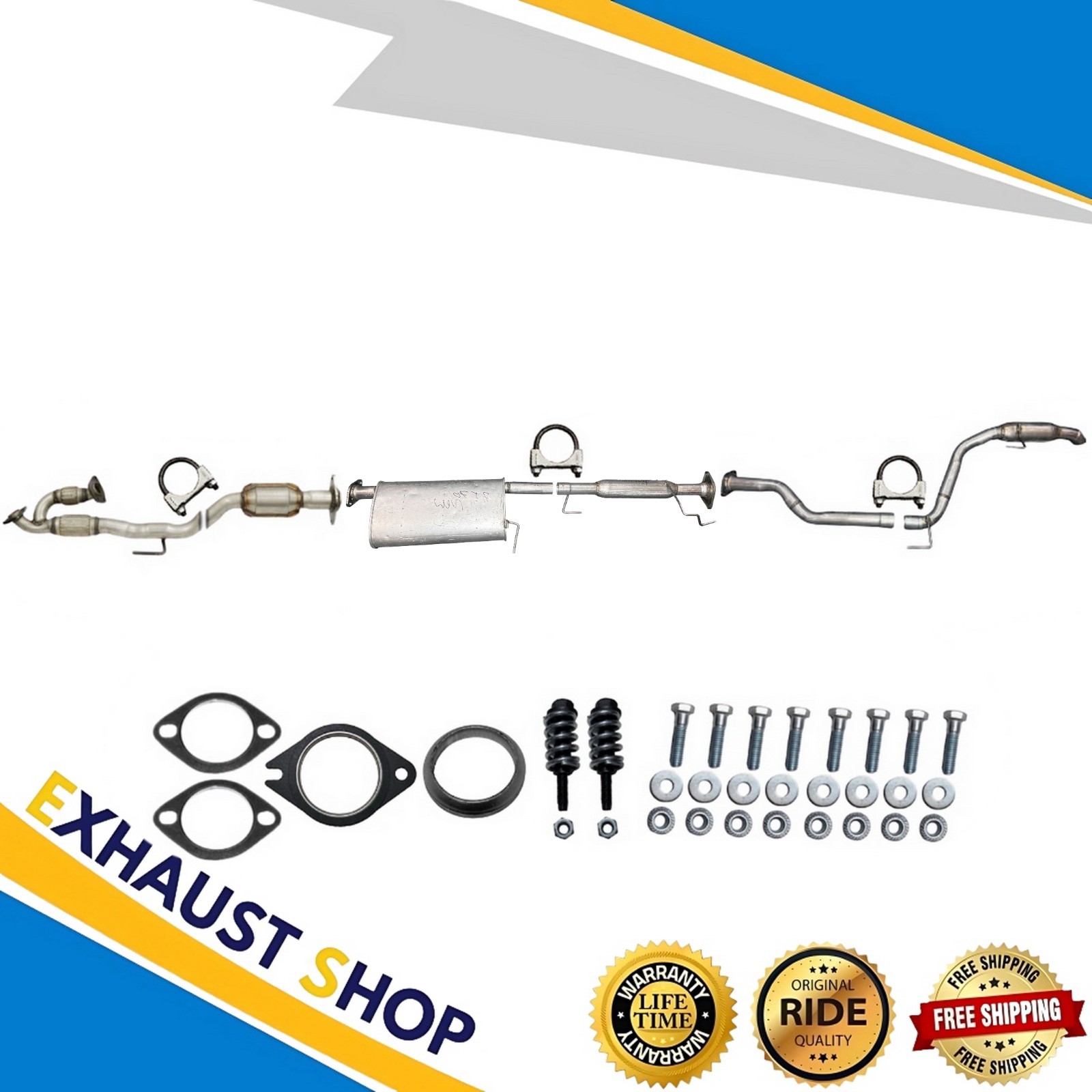 Front Cat+Rear Muffler+TailPipeFor2013-2020Pathfinder&2014-2017InfinitiQX60 3.5L