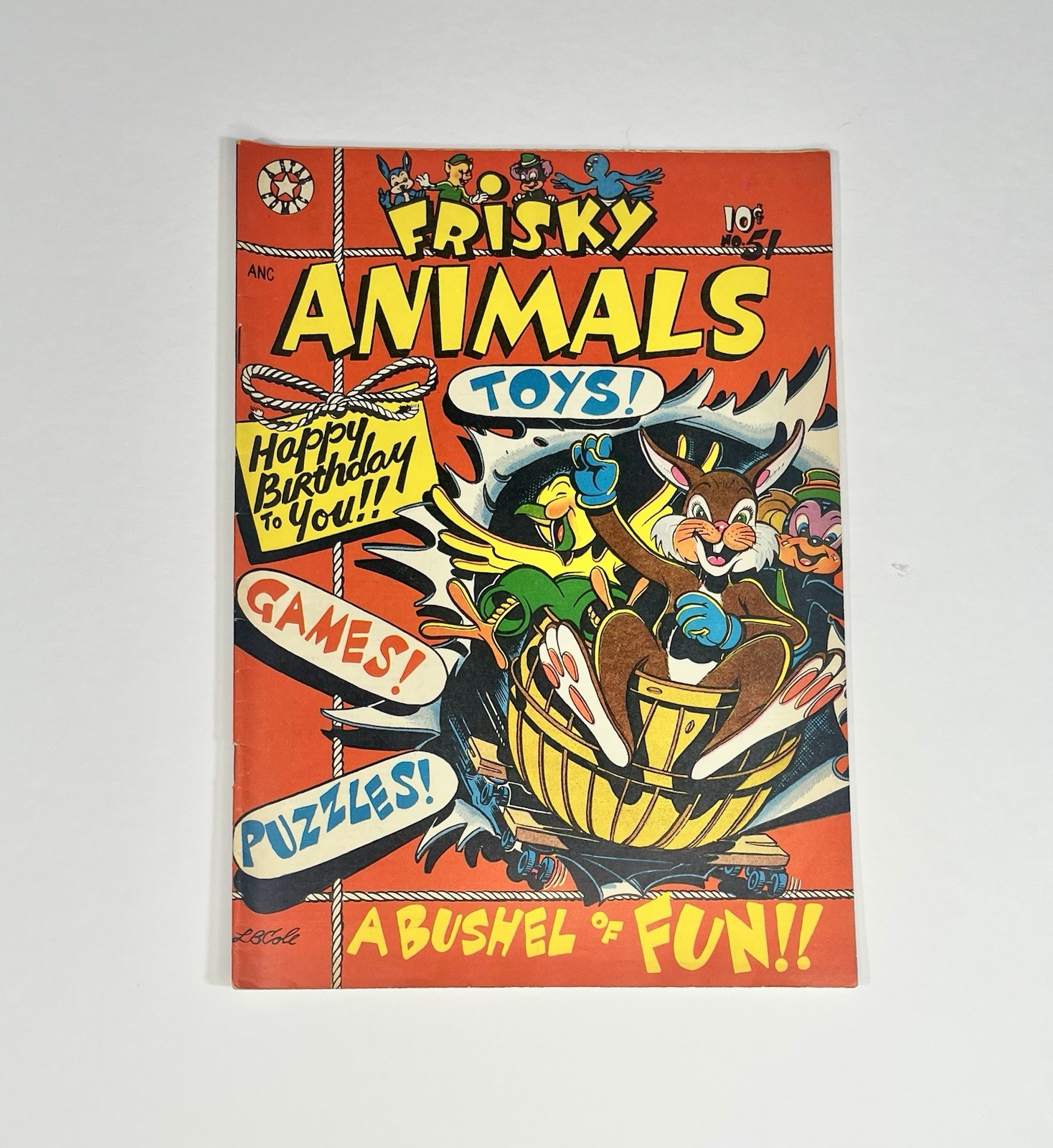 Frisky Animals #51 Star Publications 1952 Golden Age Comic Book L. B. Cole cover
