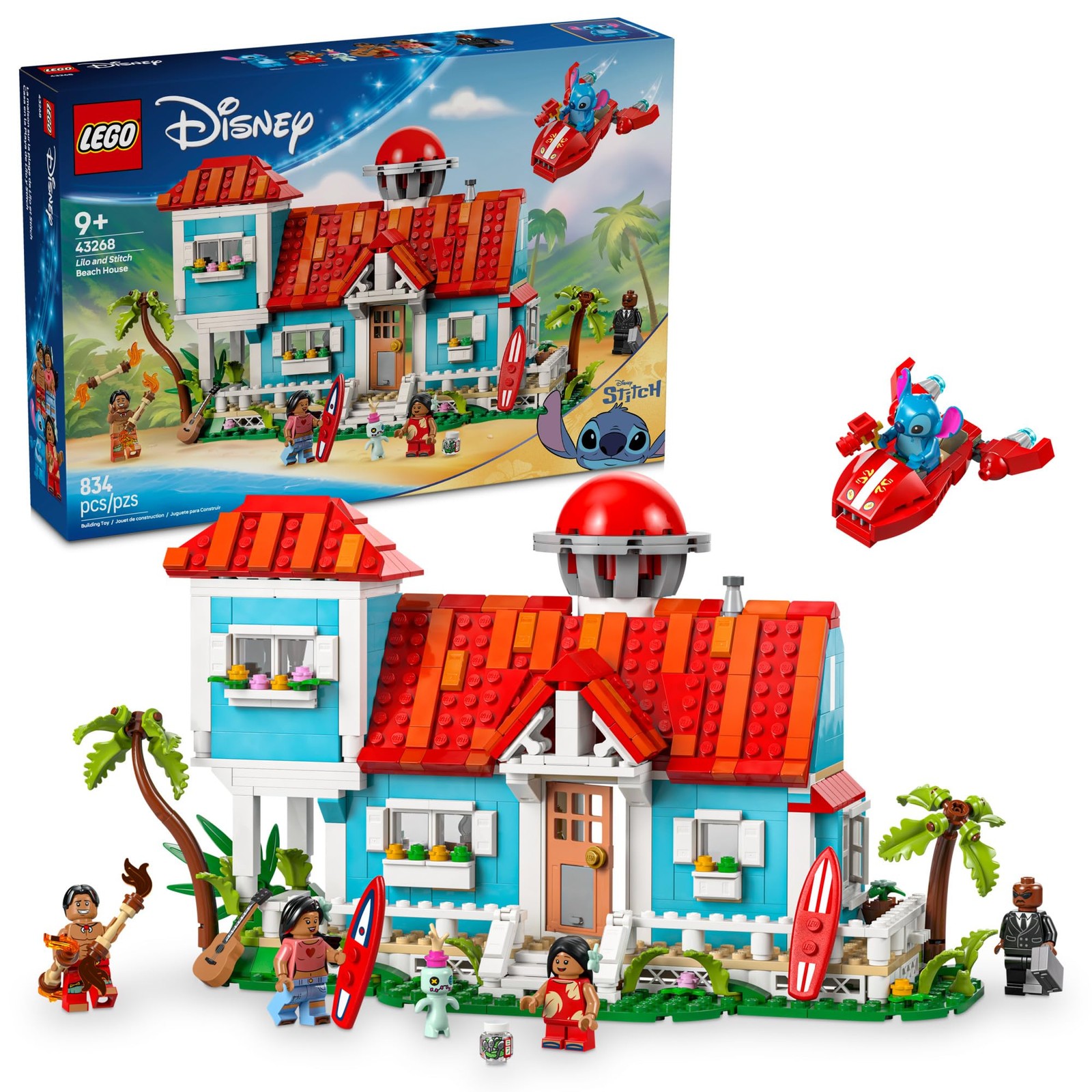 LEGO Disney Lilo and Stitch Beach House Toy - 15\