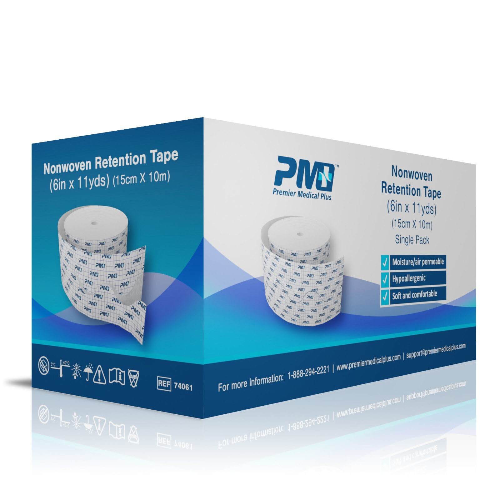 Premier Medical Plus Retention Tape (6 in x 11 yds) Premier Medical Plus Retention Tape (6 in x 11 yds)