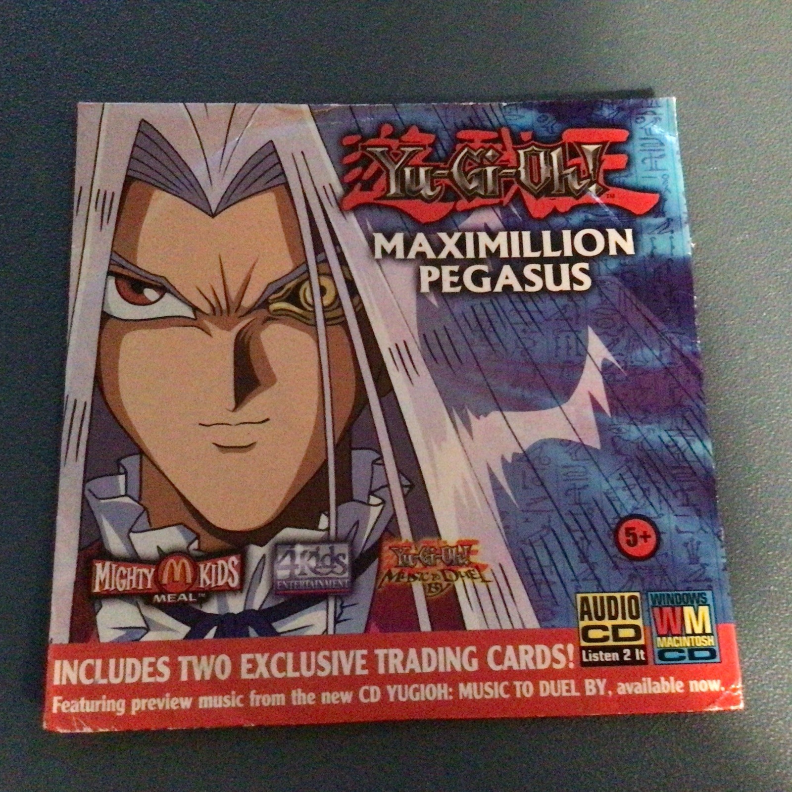RARE Yu-Gi-Oh 2002 McDonald’s  Maximillion Pegasus Sealed CD & Cards