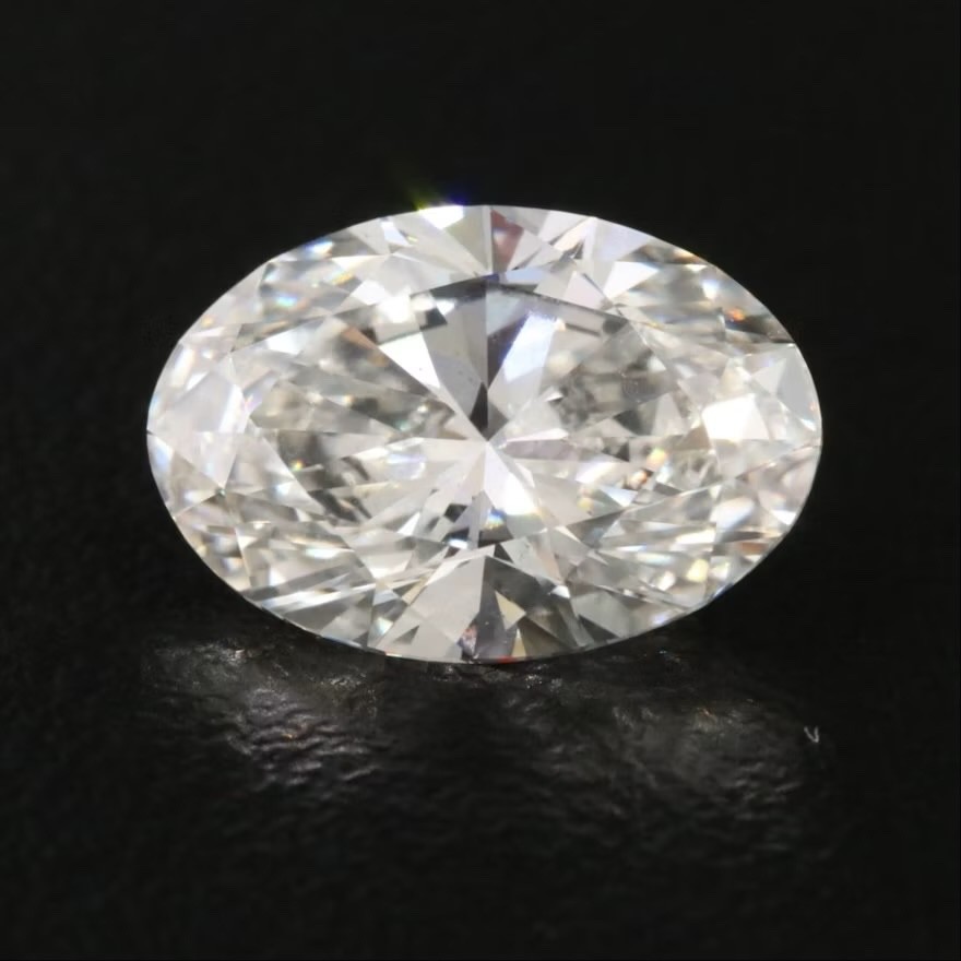 2.89 CT Oval Brilliant Cut Lab Grown Diamond with IGI Report