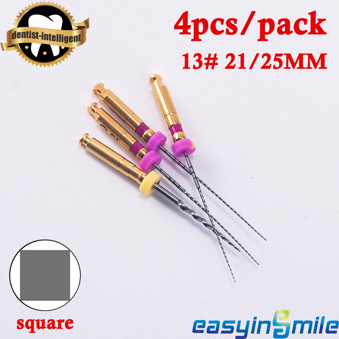4Pc Dental Endodontic Files X-PATH Files NiTi Endo Rotary21/25mm Glide Path File