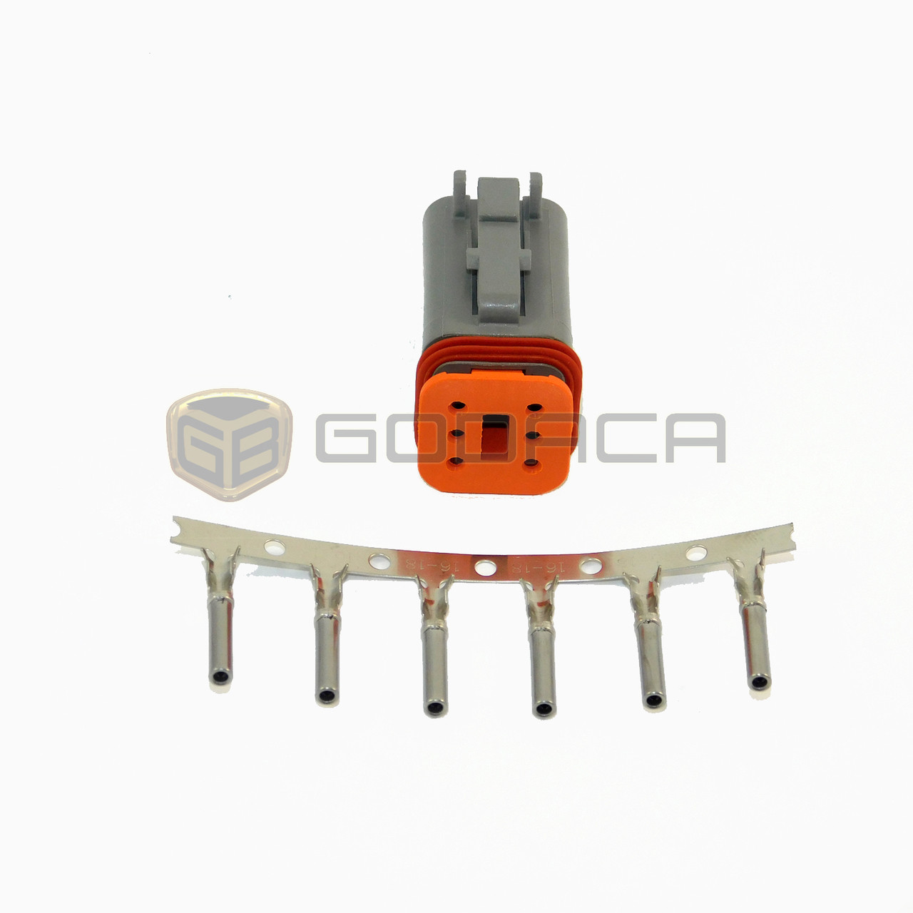 1x 6 Pin 6-way Connector DT Deutsch DT06-6S w/out wire 1x 6 Pin 6-way Connector DT Deutsch DT06-6S w/out wire