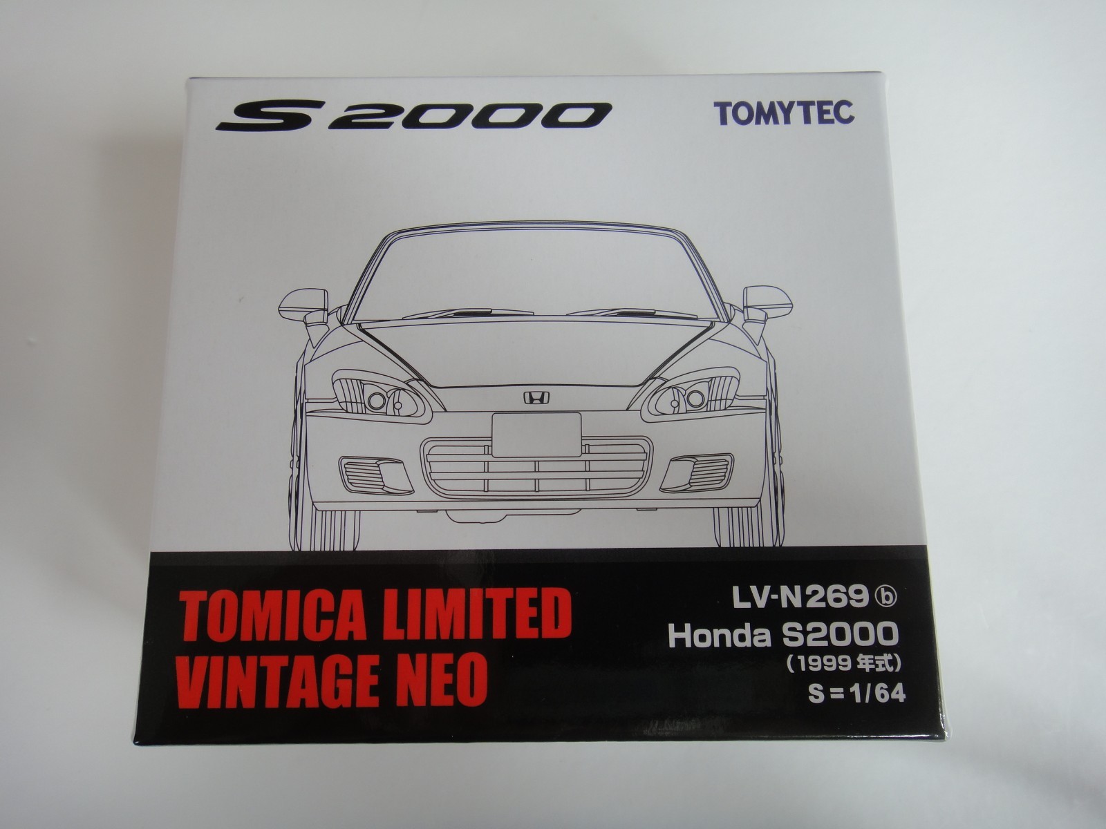 Tomica Limited Vintage NEO LV-N269b Honda S2000 1999 1/64 TOMYTEC White New Tomica Limited Vintage NEO LV-N269b Honda S2000 1999 1/64 TOMYTEC White New