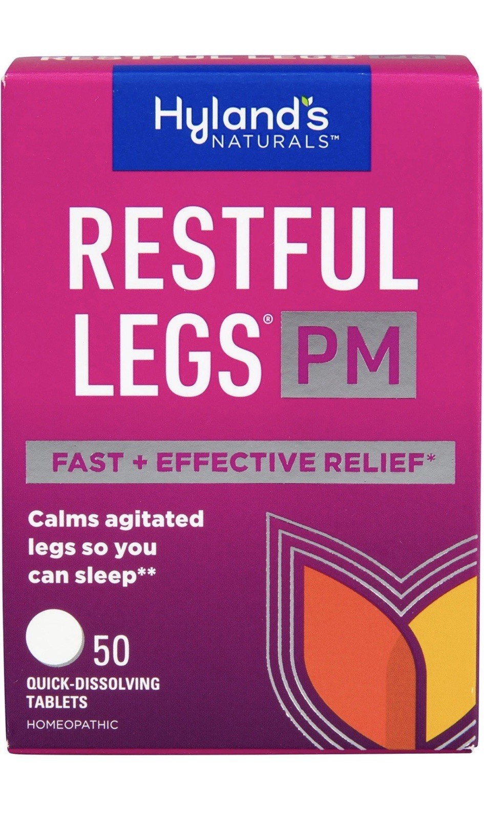 Hyland's Restful Legs Pm Tablets Natural Relief For Agitated Legs 50 Count