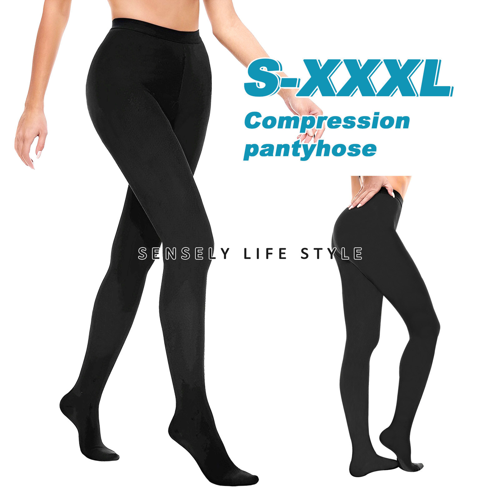 Plus Size Compression Tights 20-30mmHg Pantyhose for Women Must-Have for Nurses Plus Size Compression Tights 20-30mmHg Pantyhose for Women Must-Have for Nurses