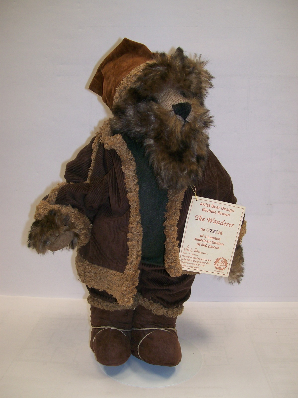 RARE Hermann Spielwaren THE WANDERER Mohair 17\