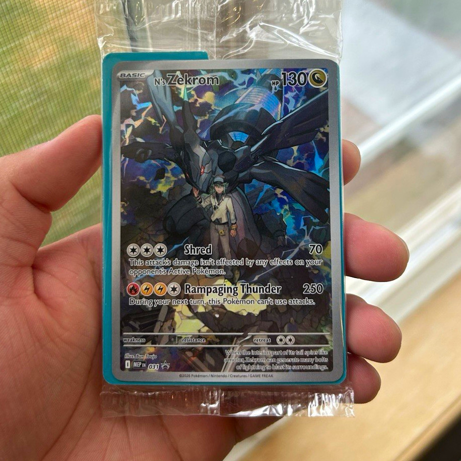 Pokemon TCG N\'s Zekrom 031 Me: Mega Evolution Promo Holo English 2023 (SEALED) Pokemon TCG N\'s Zekrom 031 Me: Mega Evolution Promo Holo English 2023 (SEALED)