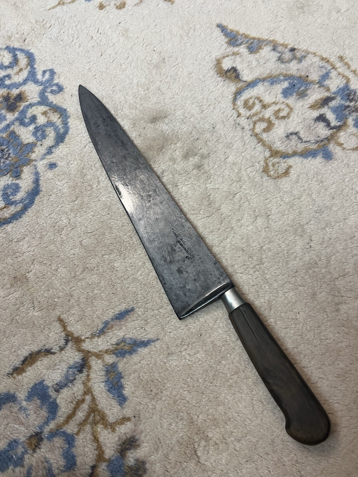 VTG Sabatier K Acier Fondu Garanti Chef Knife Antique 12” France Carbon Steel