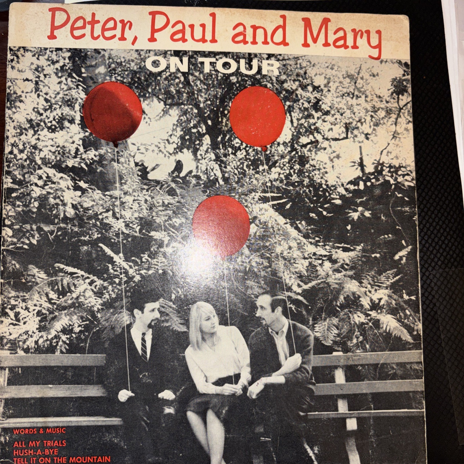 PETER, PAUL AND MARY ON TOUR, SHEET MUSIC, SONGBOOK, PEPAMAR 8 SONGS PETER, PAUL AND MARY ON TOUR, SHEET MUSIC, SONGBOOK, PEPAMAR 8 SONGS