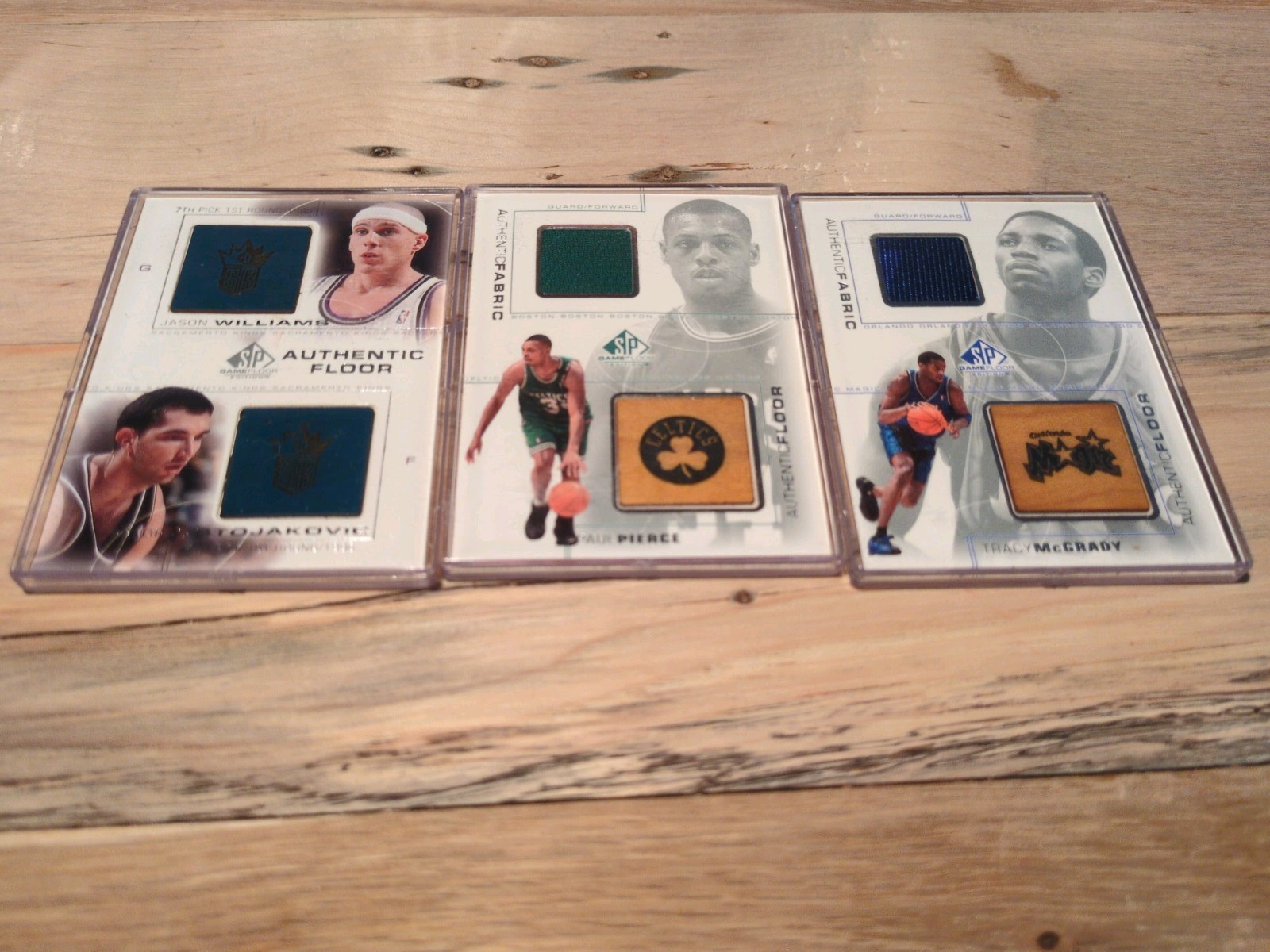 2000-01 SP Game Floor Edition Authentic Floor/Fabric Paul Pierce PP-C 3 Card Lot