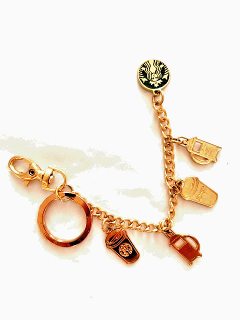 STARBUCKS Charm Keychain Bracelet Collectible Indonesia Rare NIB STARBUCKS Charm Keychain Bracelet Collectible Indonesia Rare NIB