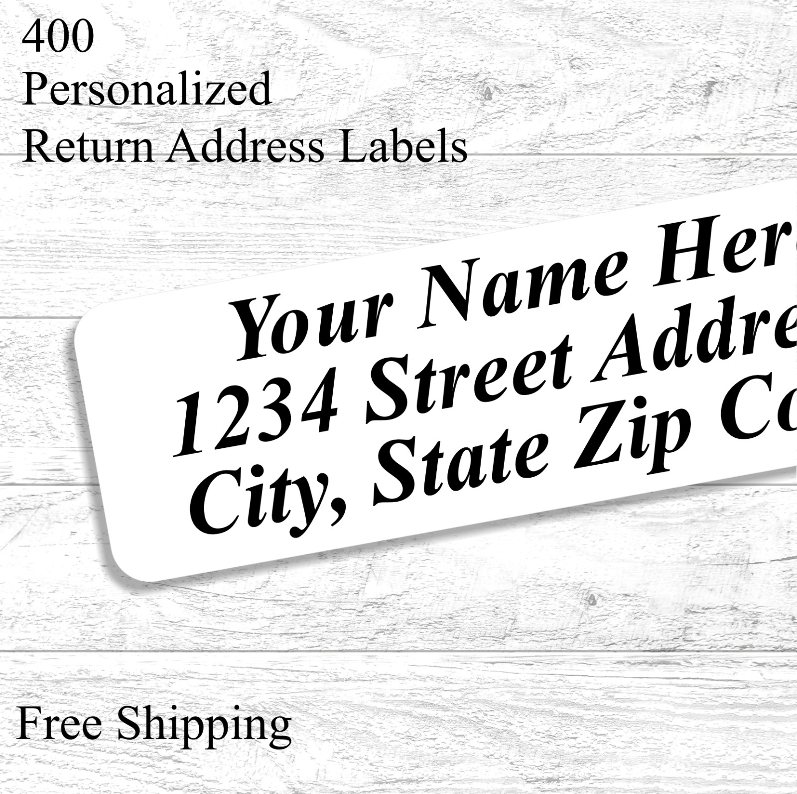 400 Personalized Return Address Labels Printed Self-Adhesive Sheets 1/2 x 1 3/4 400 Personalized Return Address Labels Printed Self-Adhesive Sheets 1/2 x 1 3/4