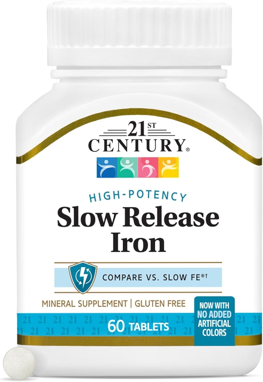 21st Century Slow Release Iron Tablets, 60 Count 21st Century Slow Release Iron Tablets, 60 Count