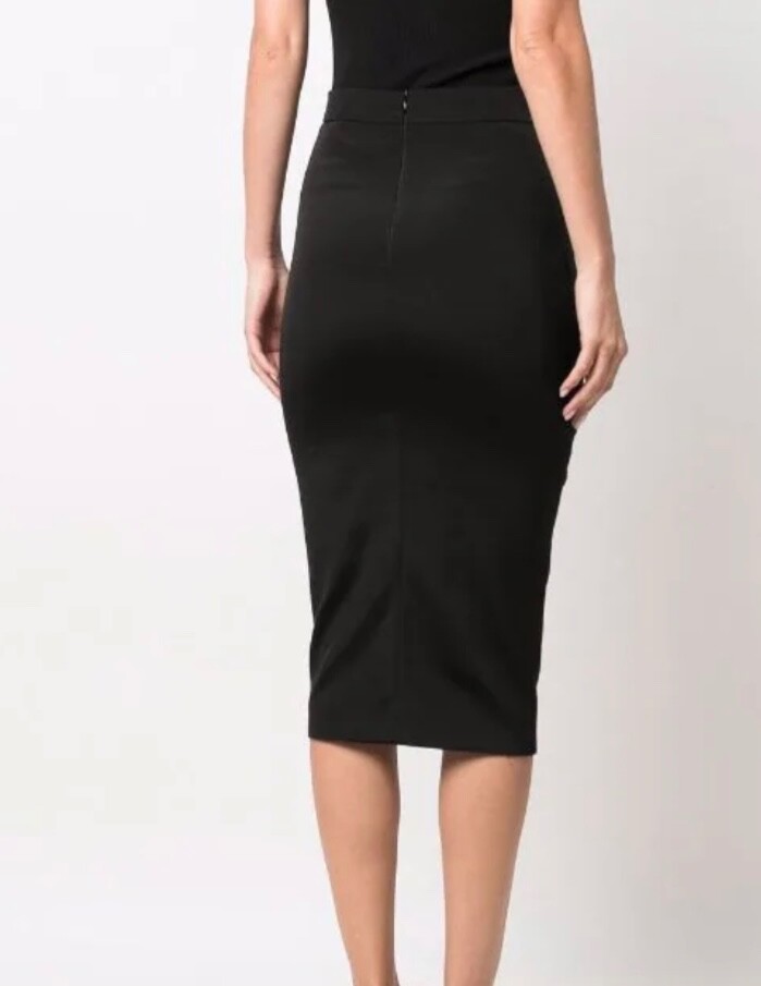 MURMUR | NWT FR 40 US8. Black high-waisted pencil skirt retail$537