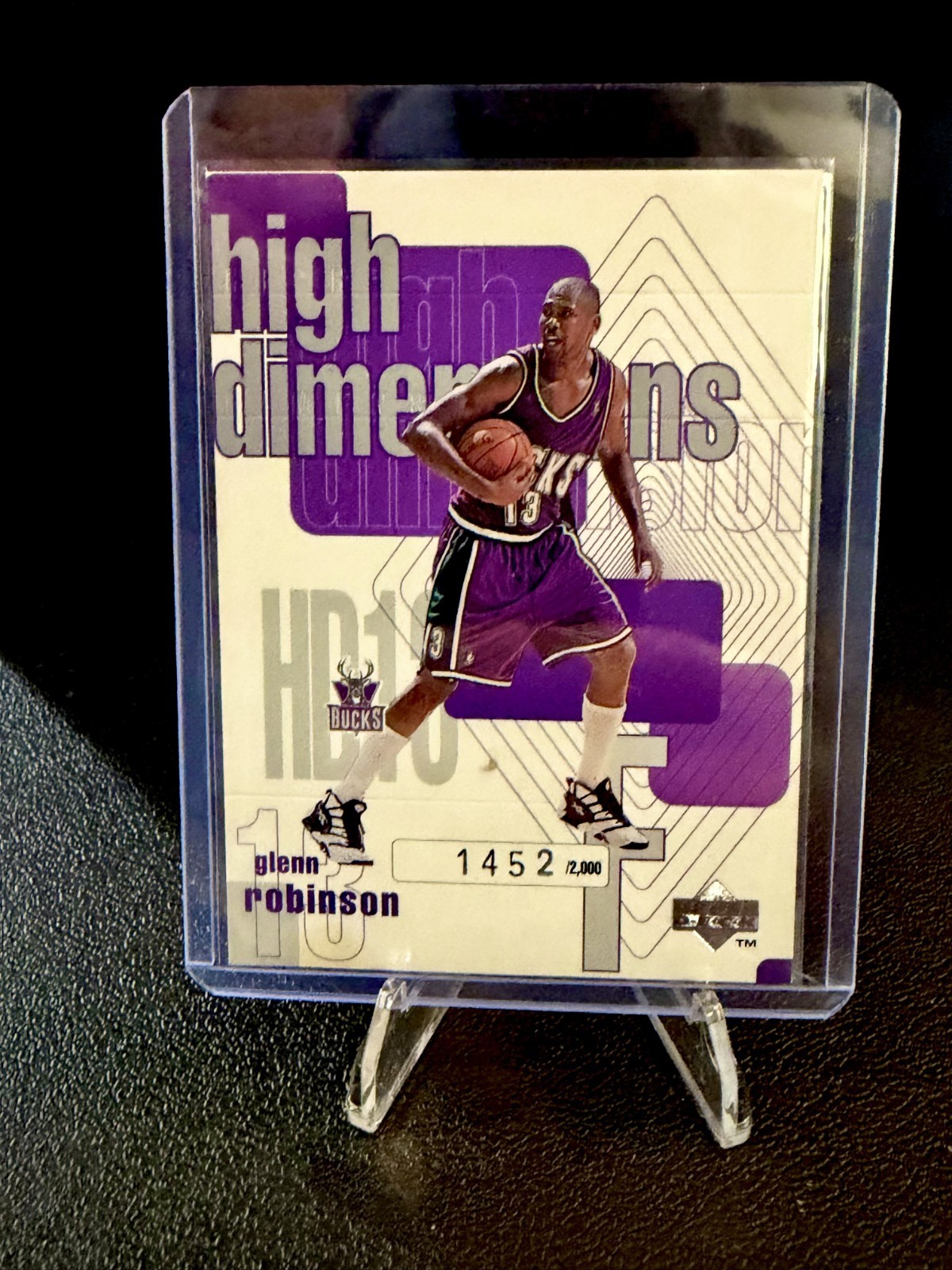 1997-98 Upper Deck - High Dimensions Glenn Robinson #HD13 /2000 1997-98 Upper Deck - High Dimensions Glenn Robinson #HD13 /2000