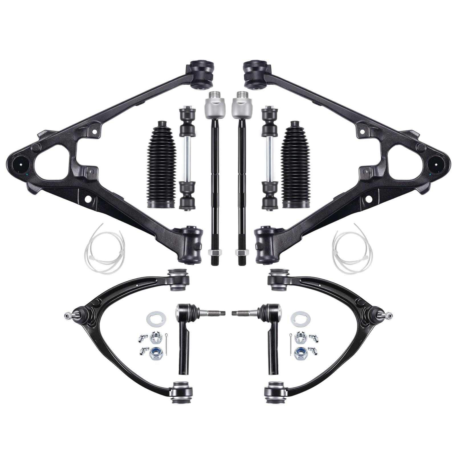 12Pc Front Upper Lower Control Arm Sway Bar For 07-14 Chevy Silverado 1500 5.3L 12Pc Front Upper Lower Control Arm Sway Bar For 07-14 Chevy Silverado 1500 5.3L
