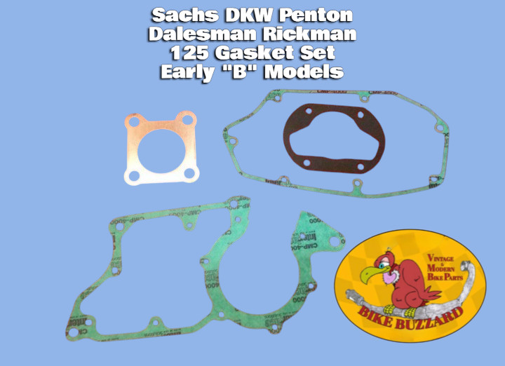 Sachs Monark DKW Penton Rickman Dalesman Hercules 125 B Model Gasket Set  NEW