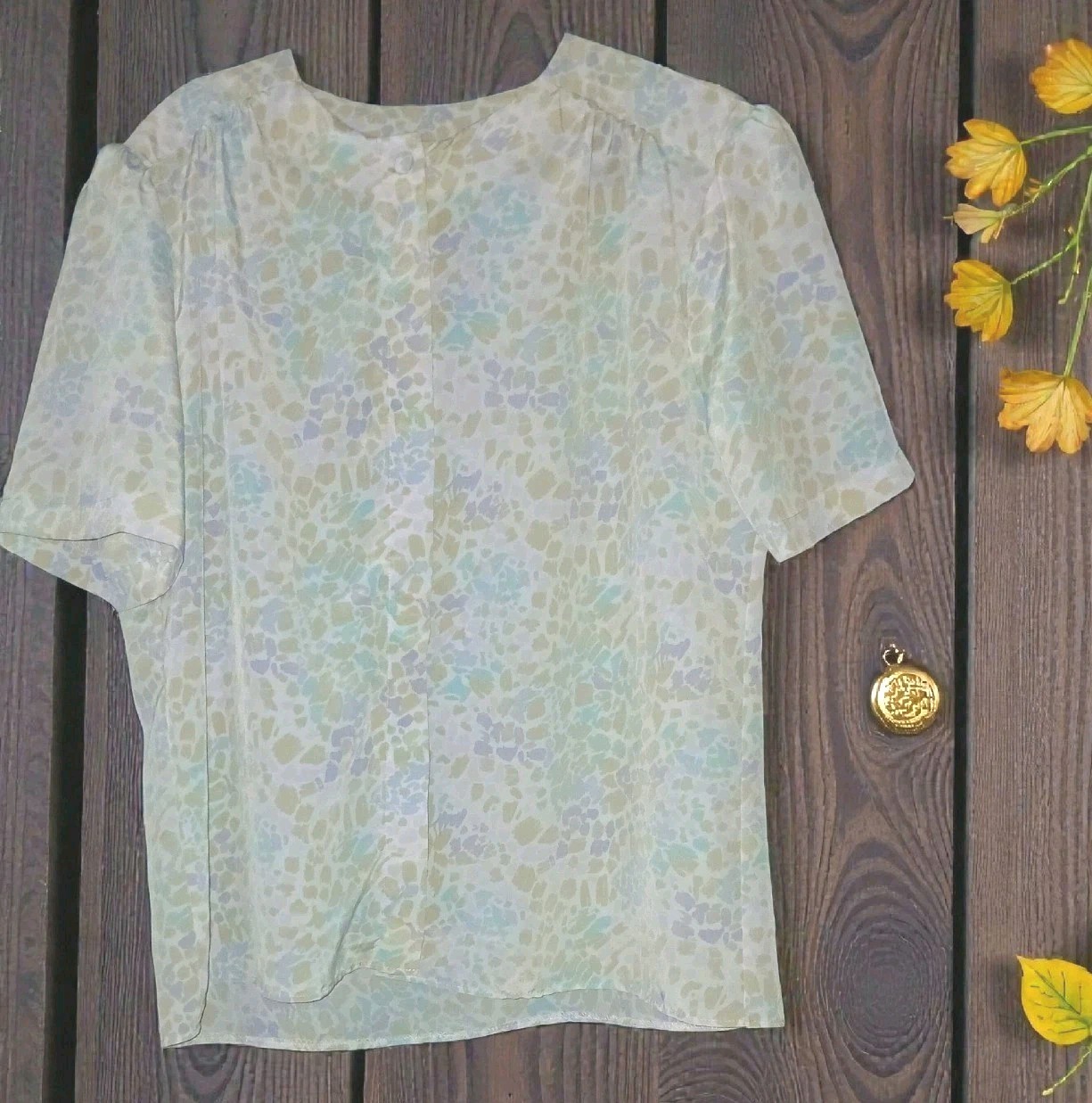 Vintage 70s Floral Granny Garden Blouse L Button-Up Made In Europe Gailord Vintage 70s Floral Granny Garden Blouse L Button-Up Made In Europe Gailord