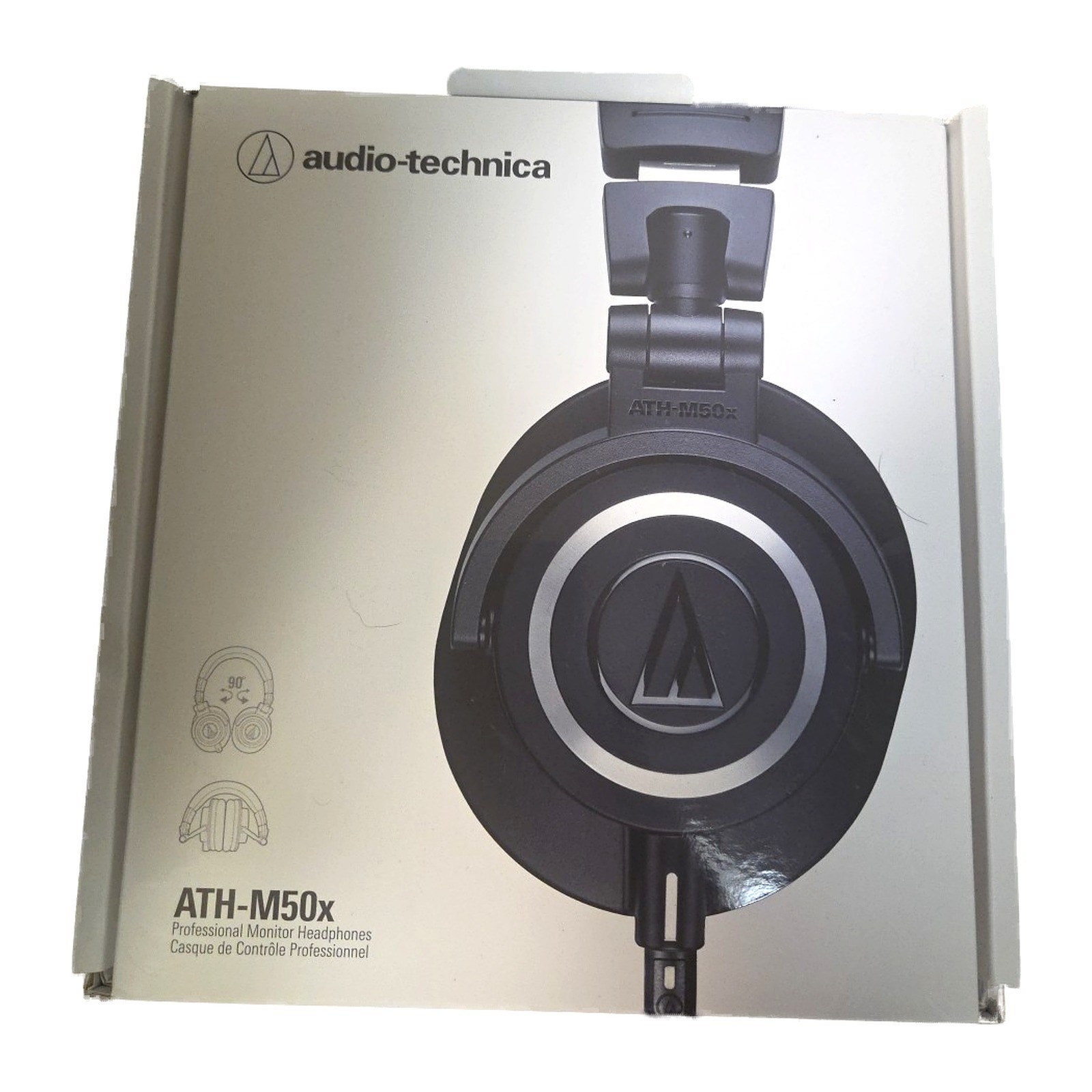 Audio-Technica ATH-M50x Professional Studio Monitor Headphones Black Open Box