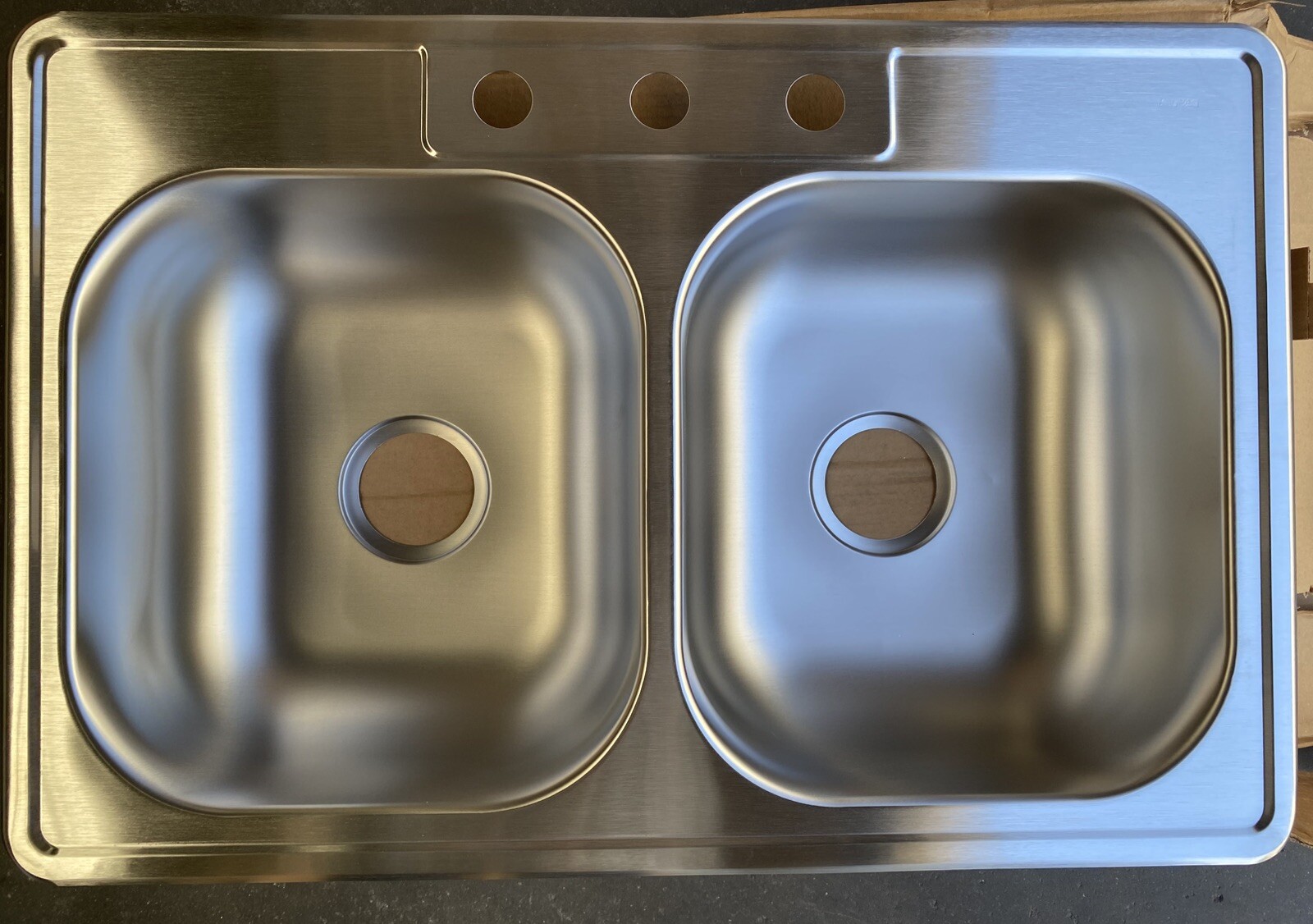 Dayton 33” Drop-In Double Bowl Stainless Steel Kitchen Sink D233223