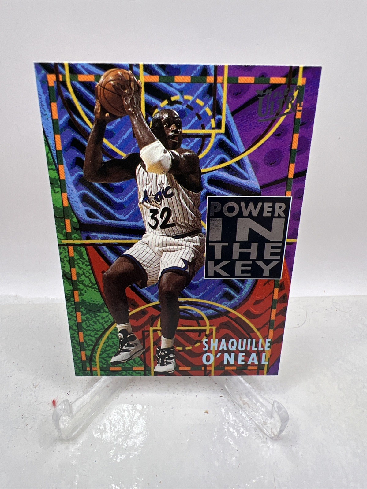 Shaquille O\'Neal 94-95 Fleer Ultra Power In The Key #7 Orlando Magic, LAKERS 