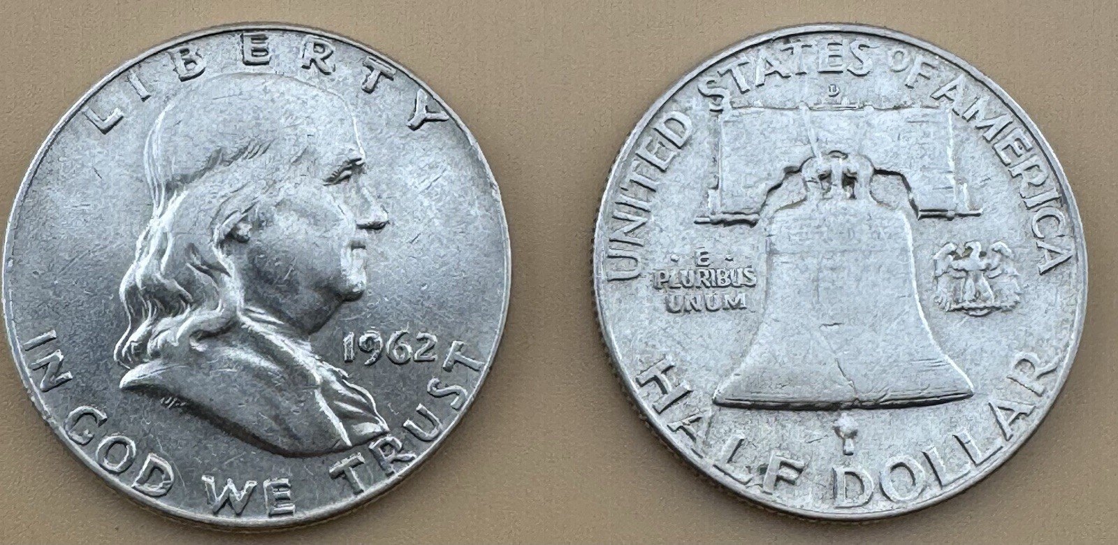 Franklin Half Dollars • 90% Silver • Random Years 1948–1963 • US Mint
