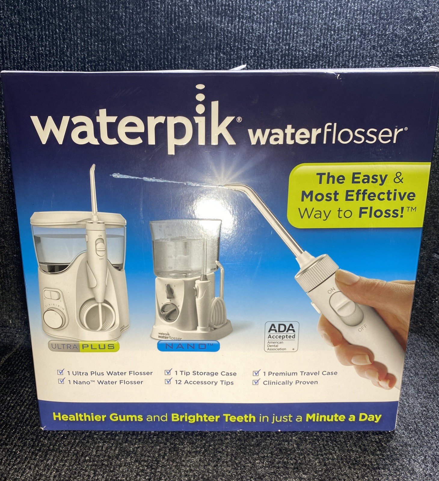 (NEW) Waterpik Ultra Plus Water Flosser Nano Flosser Combo Pack3978082 