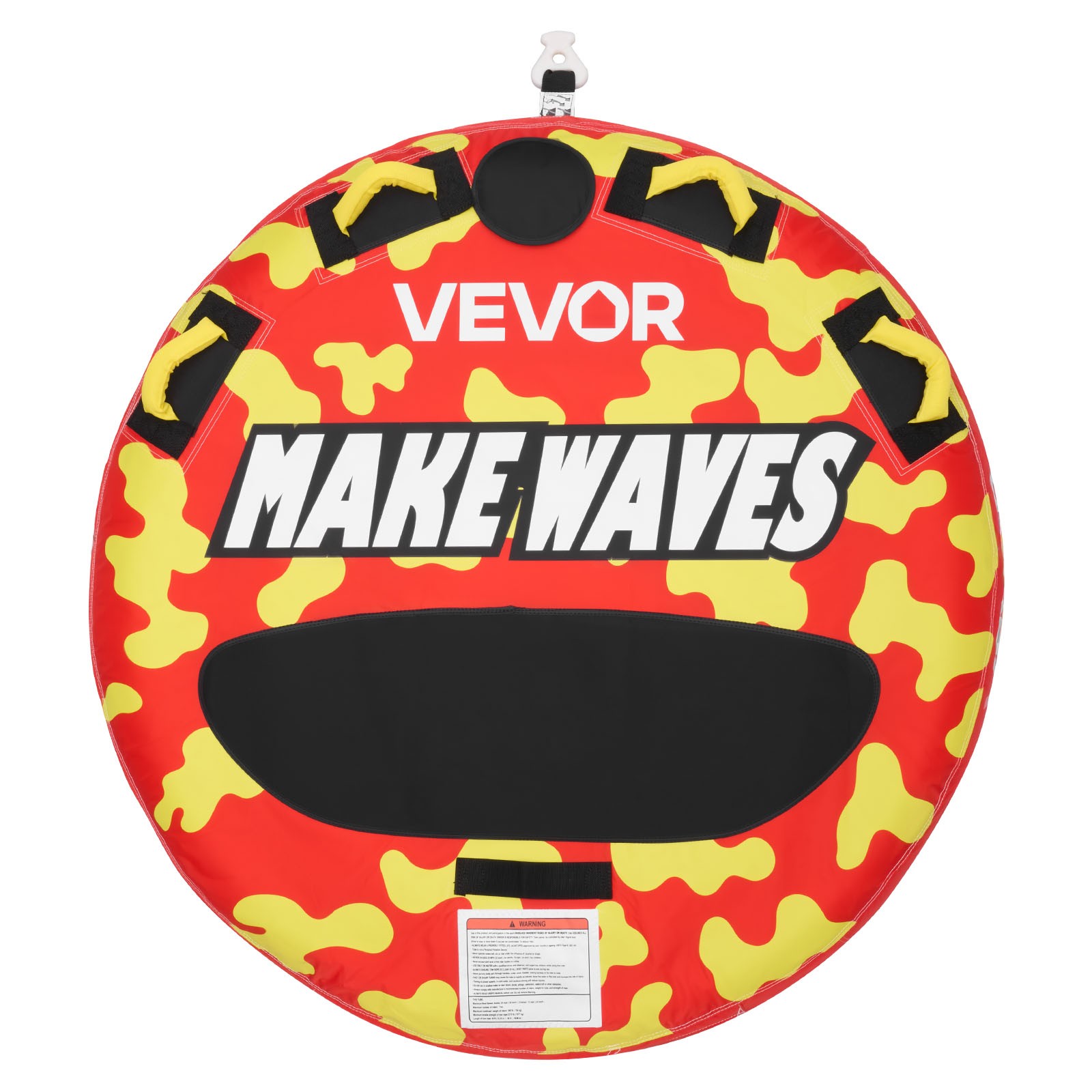 VEVOR Towable Tube for Boating 2-Rider Inflatable Boat Tubes Water Sport Towable