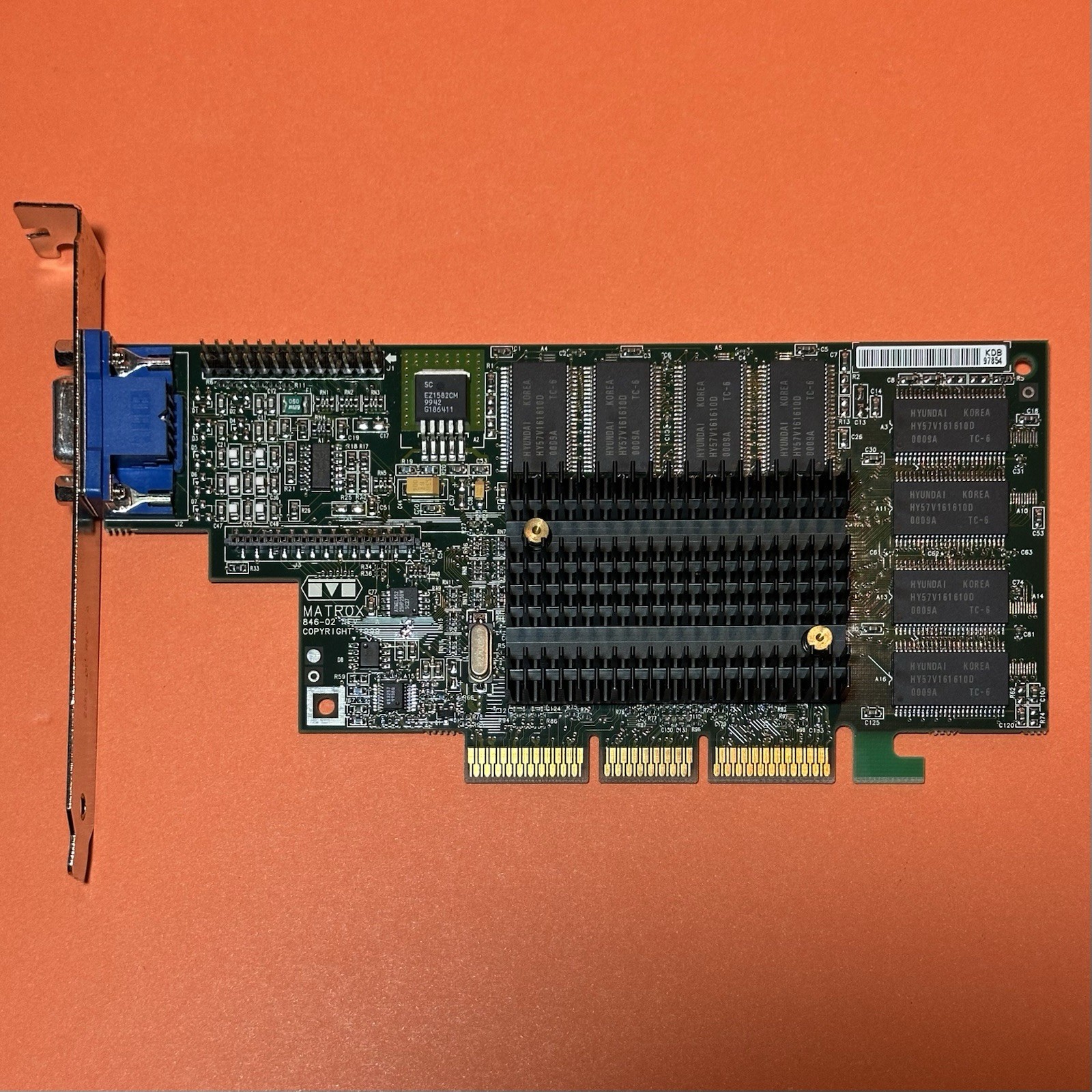 Vintage Matrox Millennium G400 M4A16DG 16Mb 4x AGP Video Card - Working
