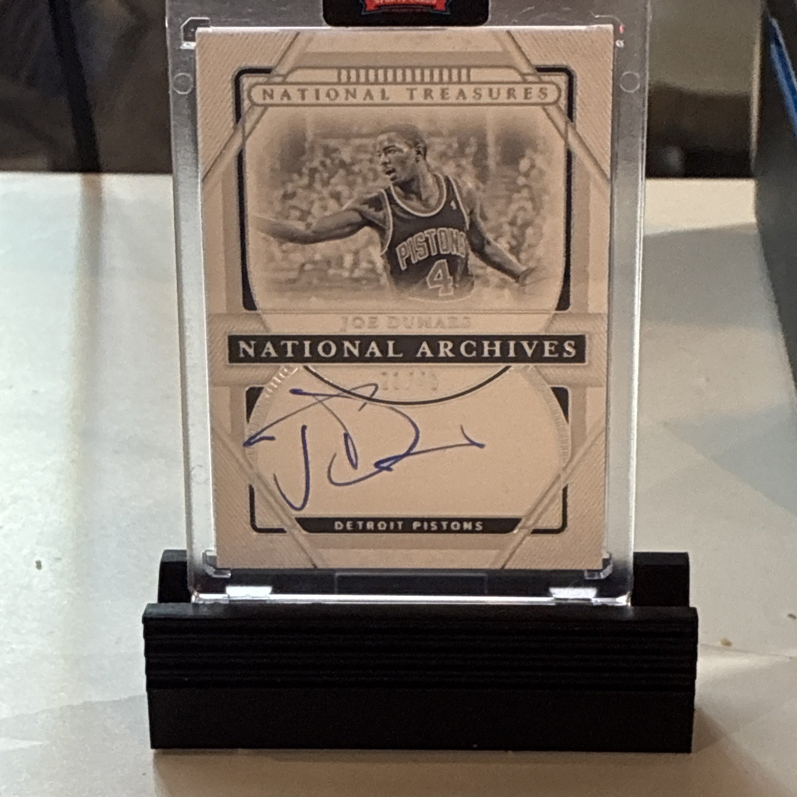 Panini 2020-21 National Treasures Joe Dumars Pistons Auto #NA-JOE /49 Panini 2020-21 National Treasures Joe Dumars Pistons Auto #NA-JOE /49