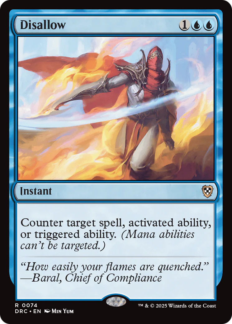 MTG Disallow [Aetherdrift Commander] Near Mint Magic