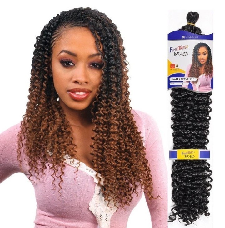 Freetress Synthetic Braiding Hair WATER WAVE BRAID 22\