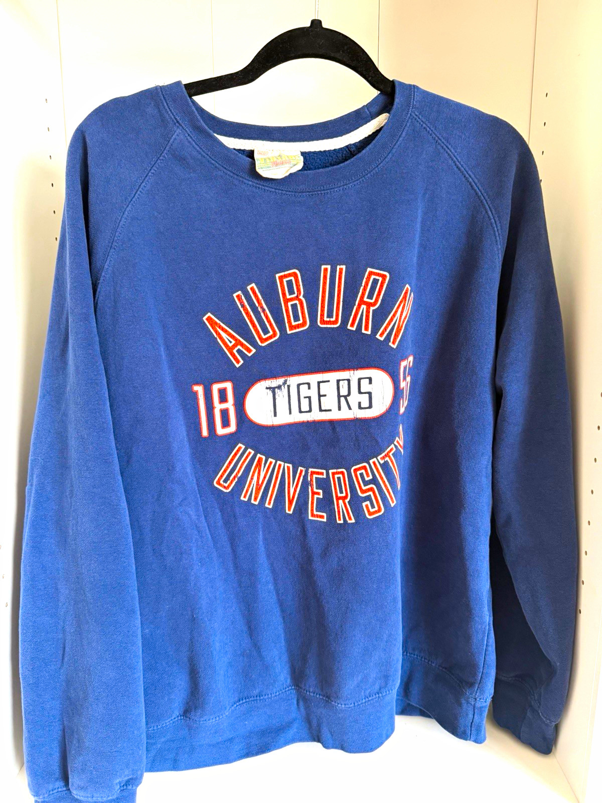Vintage Auburn University Tigers Crewneck Sweatshirt Blue