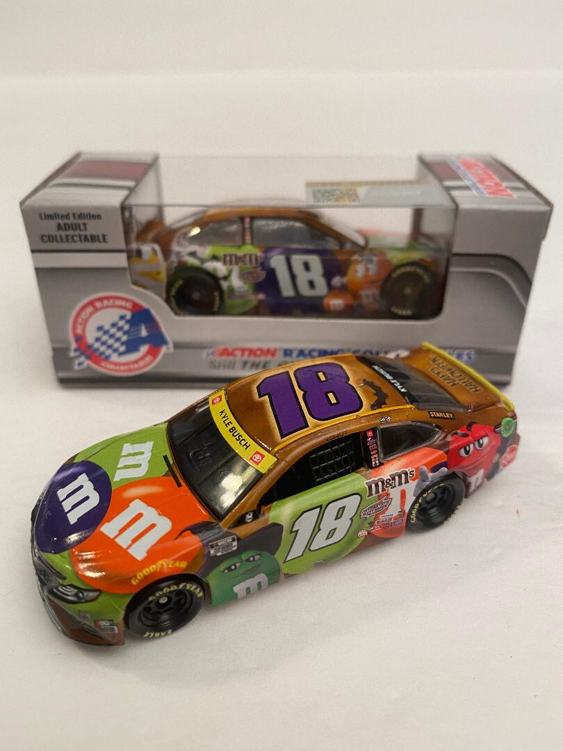 NASCAR 2021 KYLE BUSCH #18 M&MS HALLOWEEN 1/64 CAR LIMIT 1 PLEASE