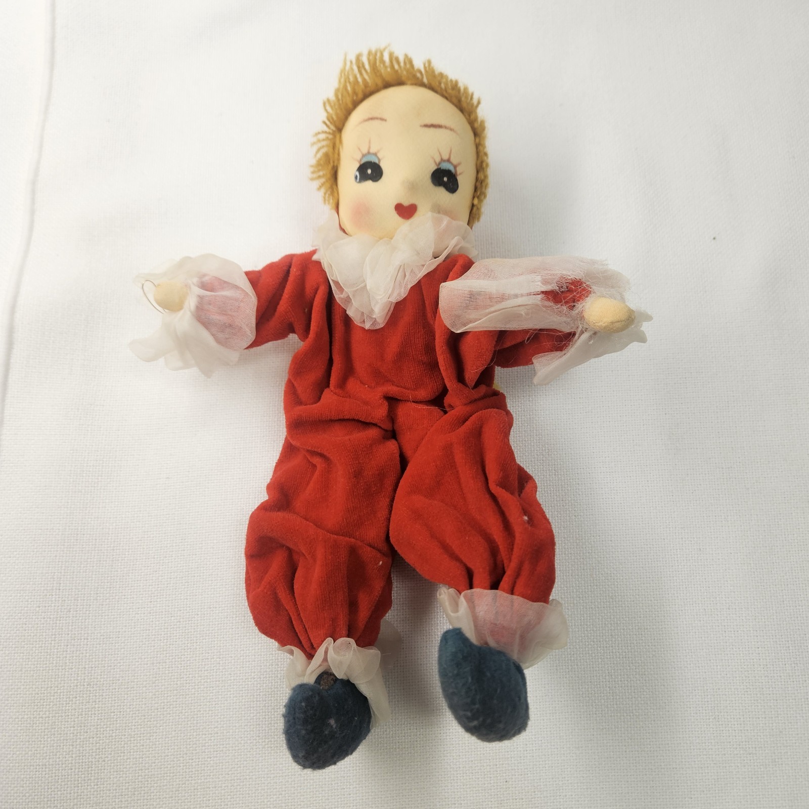 Vintage Poseable Girl Clown Elf Pixie Wired Doll Figure 9 In Made in Japan Read