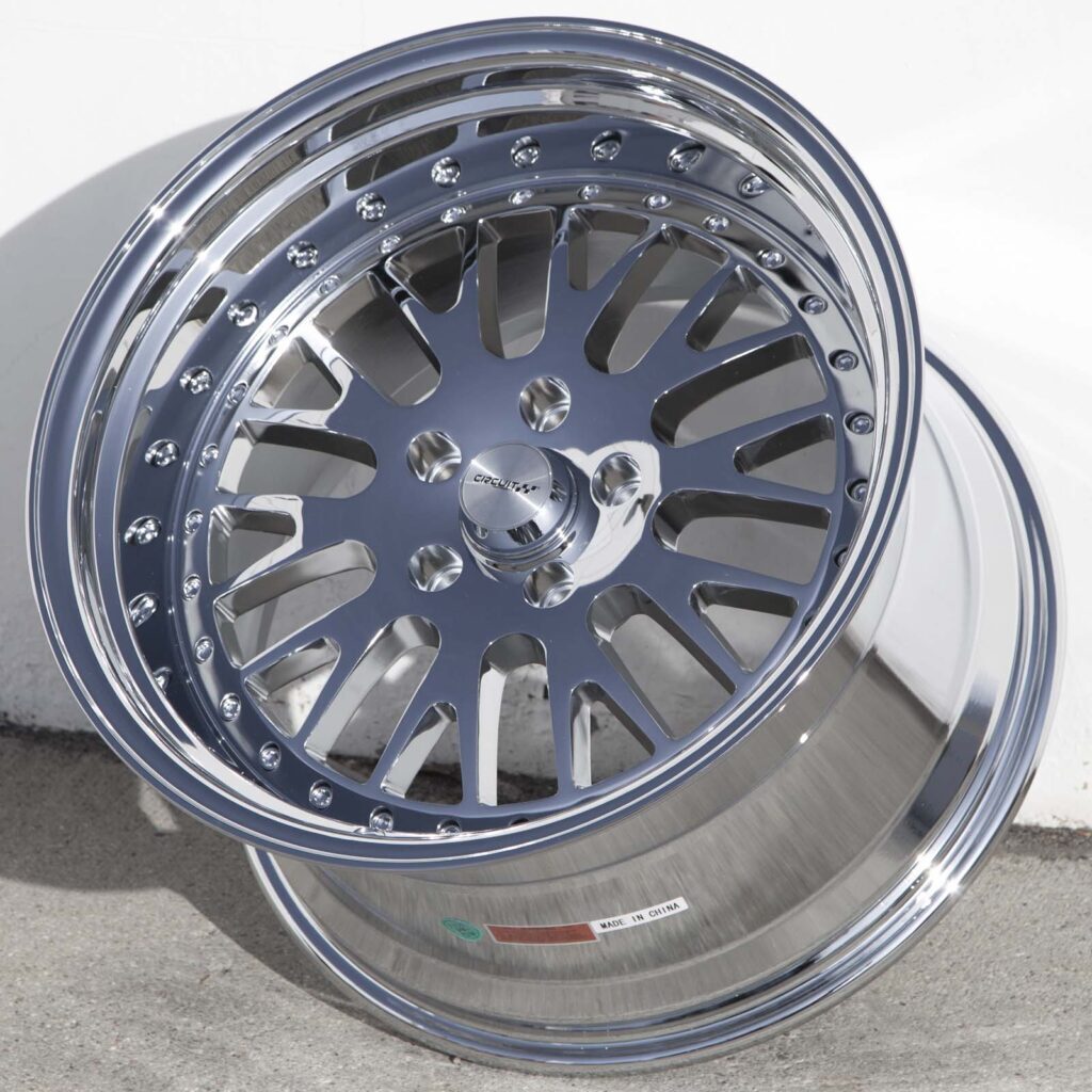 (1) Circuit Performance CP21 18x11 5x114.3 +20  CHROME Wheel Fit 350Z Mustang