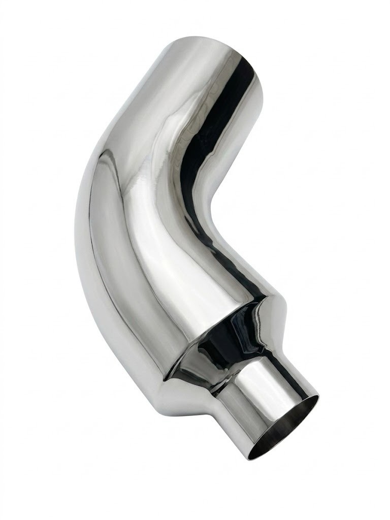 4 to 8 inch 60° Stainless Steel Exhaust Elbow 4 to 8 inch 60° Stainless Steel Exhaust Elbow