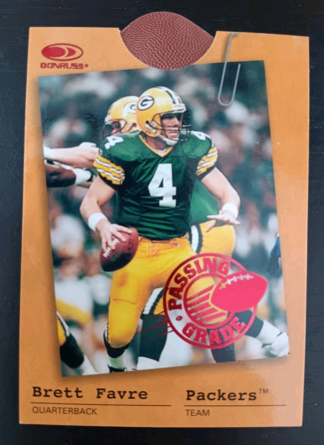 1997 Donruss Passing Grade Brett Favre 1375 / 3000