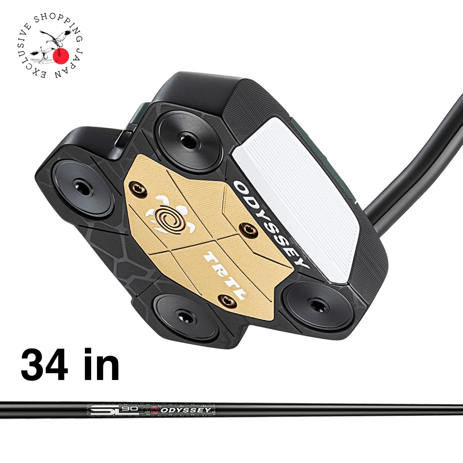 Odyssey TRTL DB Mallet Putter Double Bend Turtle 2026 Stroke Lab Steel 34in PSL