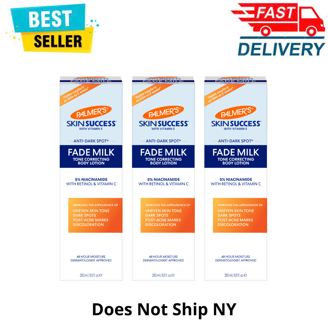 (3 Pack) Palmer\'s Skin Success Fade Milk, Body Lotion for Dark Spots, 8.5oz