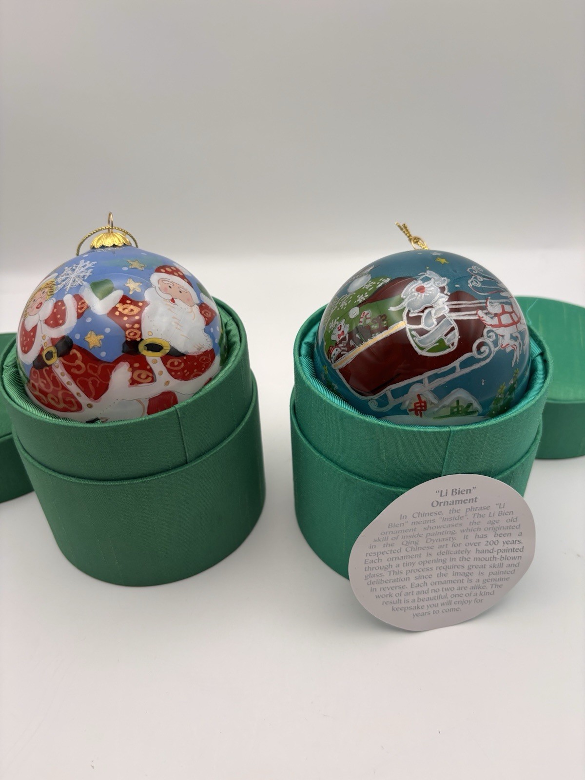 Pier 1 Set Of Christmas Ornaments North Pole Santa And Mrs. Clause 2010, 2012