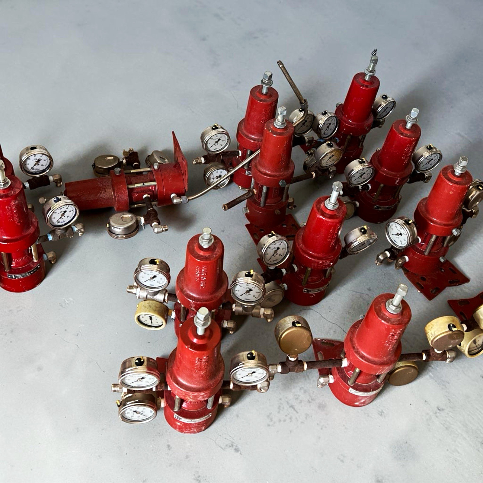 Lot of 13 Kimray 75PCIND Pressure Regulators 750 PSI Oilfield Gas Control