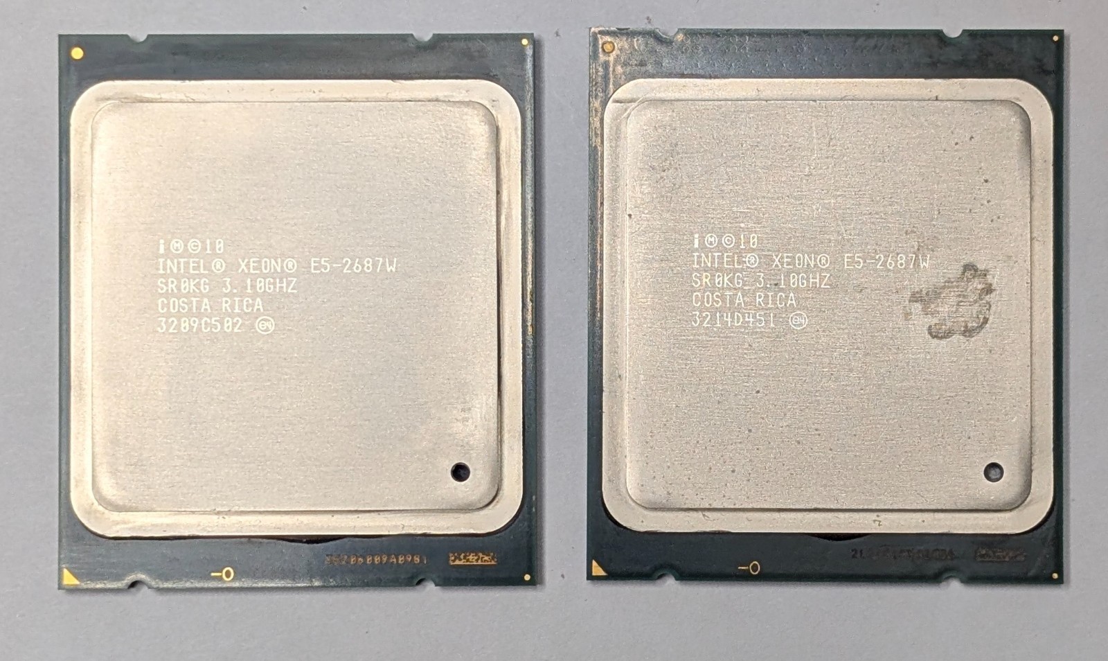 Pair Intel Xeon E5-2687W SR0KG 3.10GHz 8-Core 20MB LGA2011 CPUs (Set of 2)
