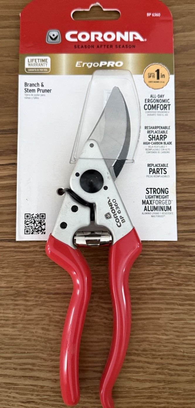 Corona ErgoPRO Branch Pruner BP 6360 High Carbon Steel Red Forged Aluminum