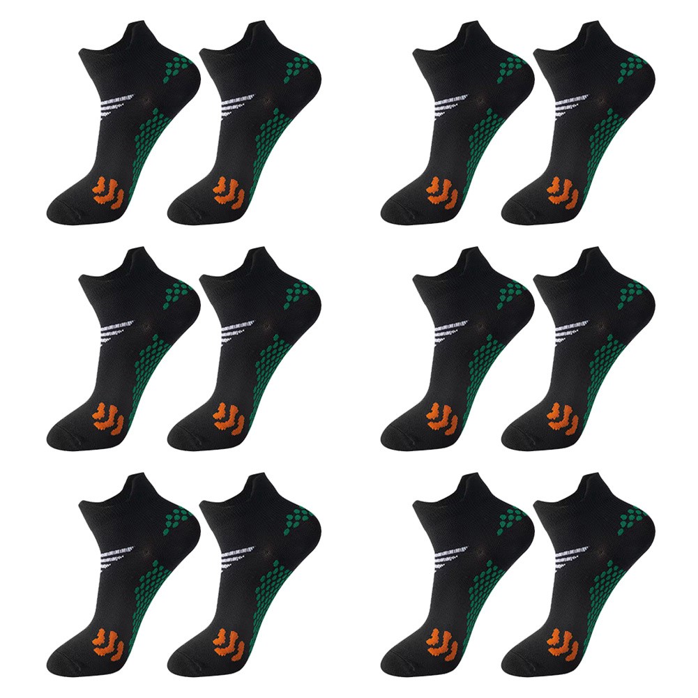 (3-12Pairs) Compression Low Cut Ankle Cotton Cushion Athletic Running Socks -USA (3-12Pairs) Compression Low Cut Ankle Cotton Cushion Athletic Running Socks -USA