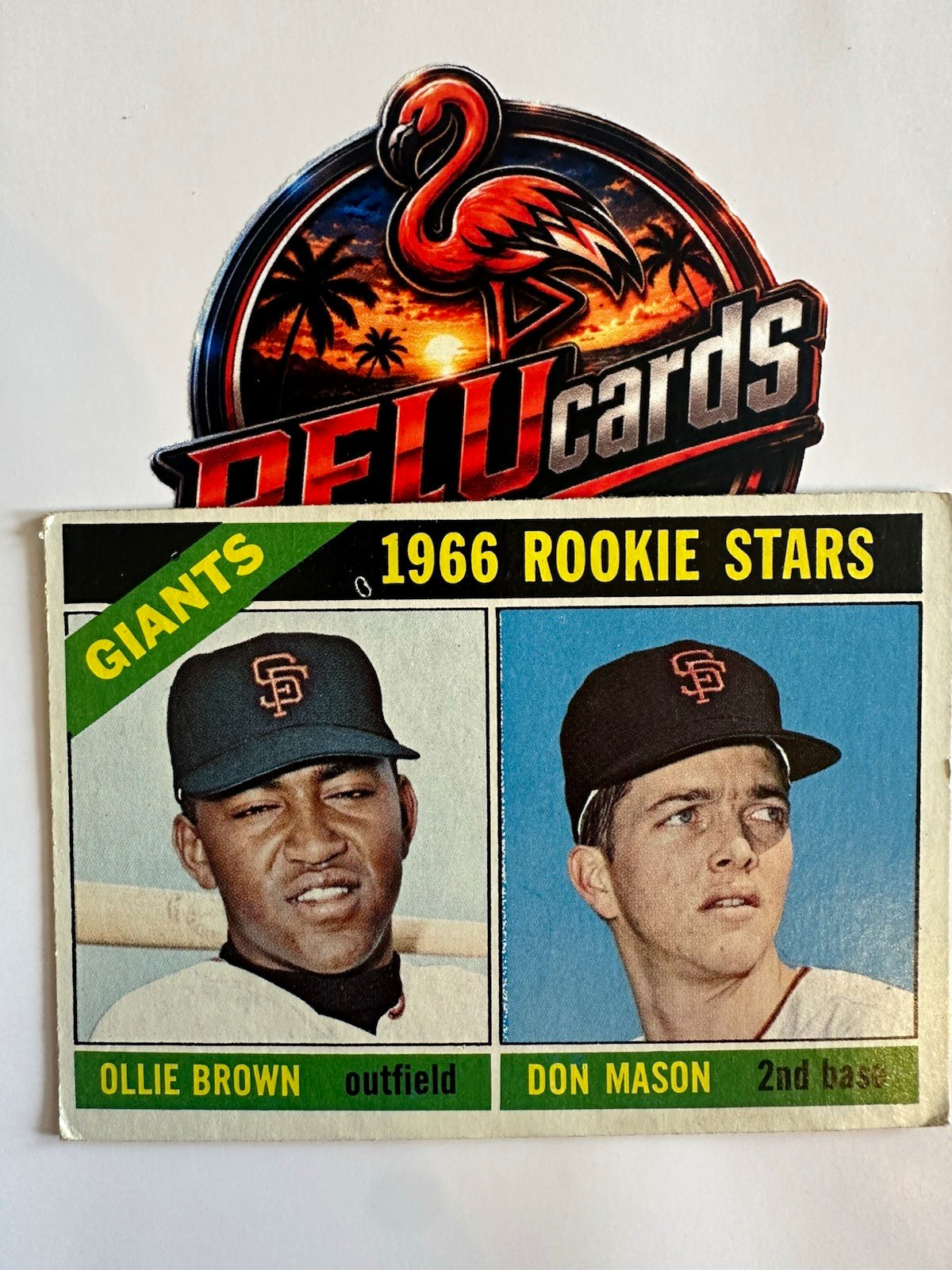 Topps 1966 High #524 Giants Rookie Stars Ollie Brown Don Mason RC Base Set
