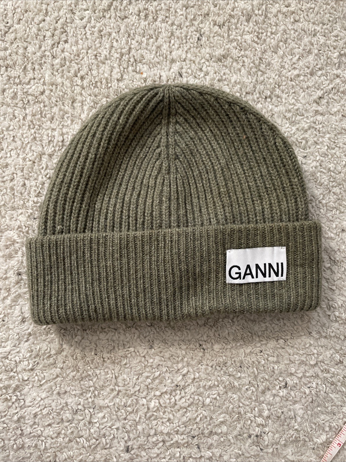 GANNI Knit Cap Wool Beanie